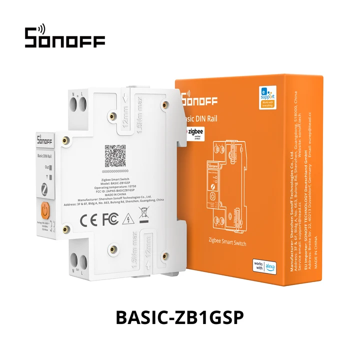 SONOFF BASIC-ZB1GSP Умный выключатель Zigbee 32А