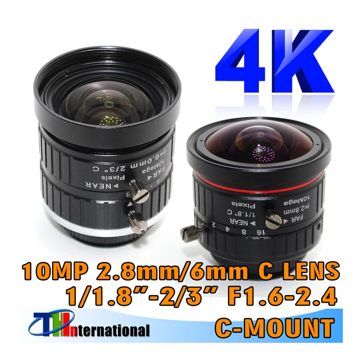 Объектив Chuan Wei для камеры видеонаблюдения 10MP