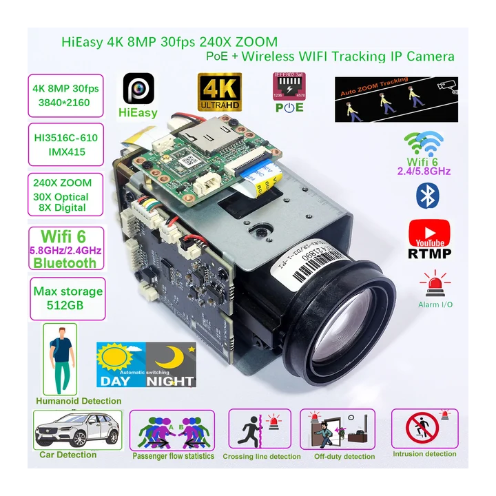 IP-камера YUCHENG HiEasy 4K 8Мп