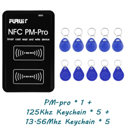 Дубликатор декодирования RFID NFC смарт-чип кардридер 13,56 МГц 1K s50 копия значков 125 кГц T5577 жетон записывающее устройств
