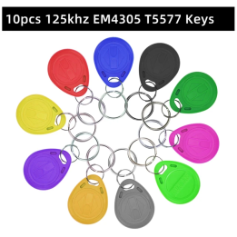 Брелоки RFID T5577 125 кГц набор из 10 штук