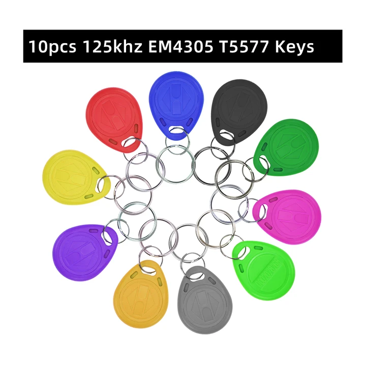 Брелоки RFID T5577 125 кГц набор из 10 штук