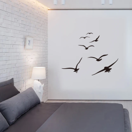 Наклейки на стену HonC  A Flock Of Seabirds
