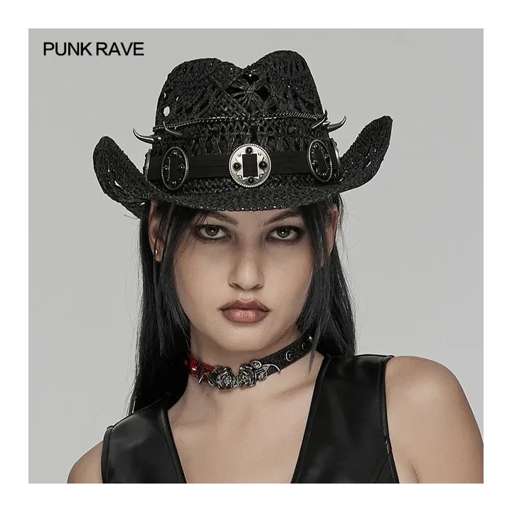 Женская джинсовая шапка Punk Rave
