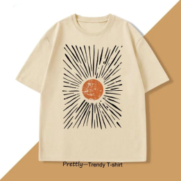 Хлопковая винтажная футболка Sunburst
