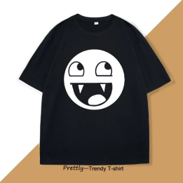 Epic Face Domo забавные футболки с мемами для мужчин и женщин, хлопковая модная футболка с коротким рукавом высокого качества, 