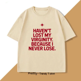 Хлопковая футболка Haven't Lost My Virginity