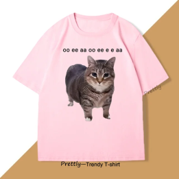 Хлопковая футболка Funny Cat Lover Meme