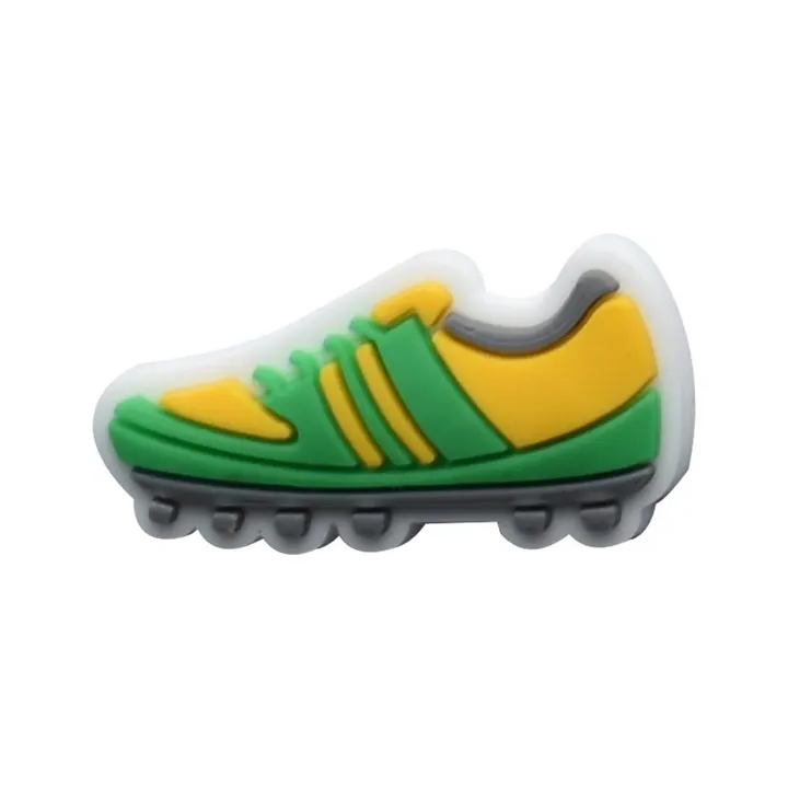 1 шт., подвеска для футбольной обуви для Crocs, аксессуары, булавка, украшения для браслета, Футбольная Пряжка для мальчиков и 
