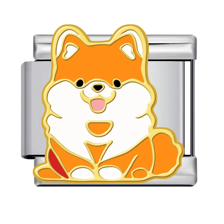 Браслет из нержавеющей стали MoBuy с подвеской Shiba Inu