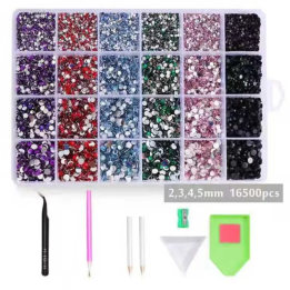 Стразы для ногтей Ywbeads 16500 шт. 2-5 мм