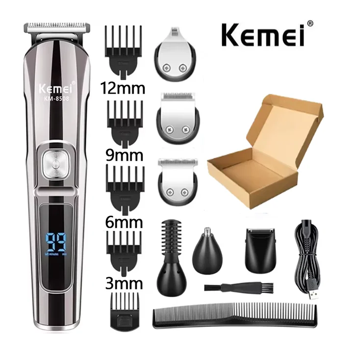Электрический триммер Kemei KM-8508 6-в-1 для мужчин