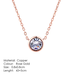 Ожерелье ZHOUYANG  розового золота