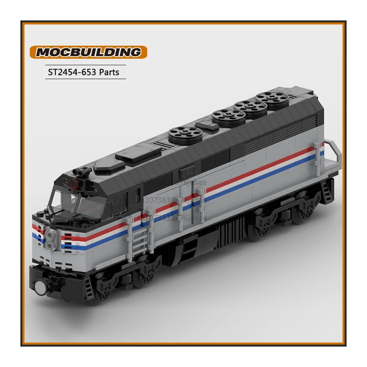 Конструктор MOCBUILDING Городской поезд EMD F40PH