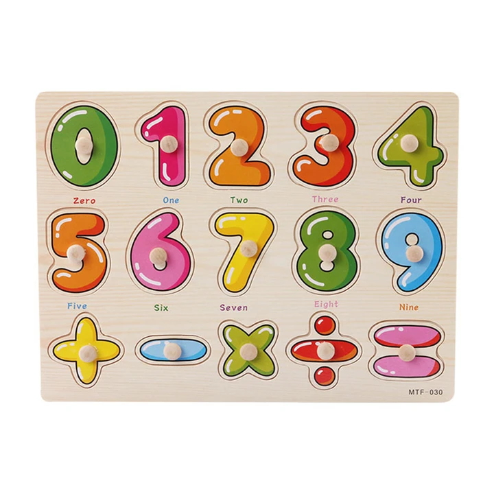 Деревянные пазлы Монтессори для детей 3-6 лет