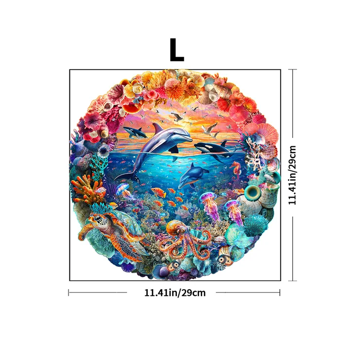 Деревянный пазл Ocean World