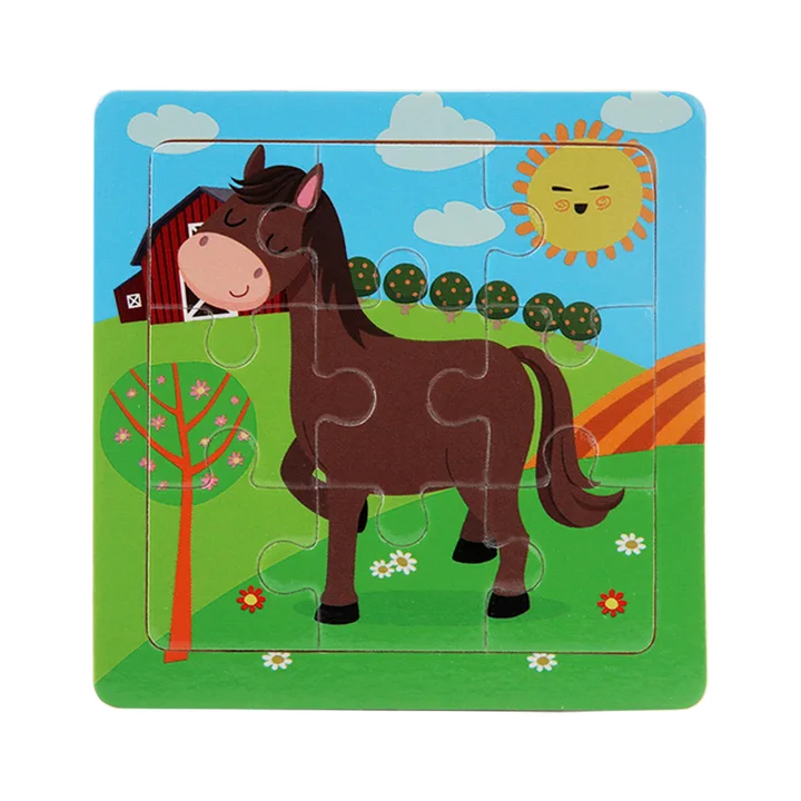 Деревянные головоломки MOONBIFFY 9x9 см