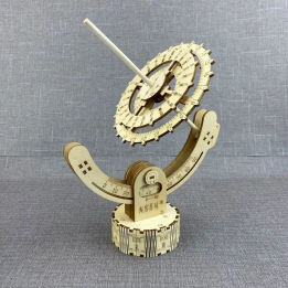 Деревянные 3D солнечные часы