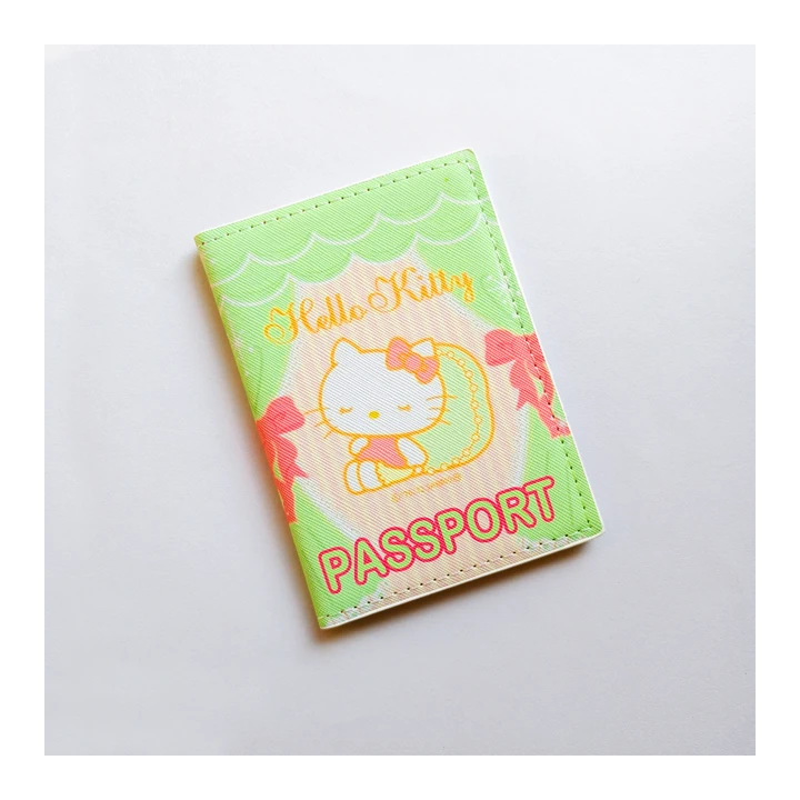 Розовый чехол для паспорта Hello Kitty из искусственной кожи