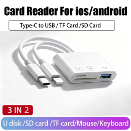 Картридер для iPhone, USB-адаптер для чтения карт памяти, просмотрщик для охотничьих камер, адаптер для карт SD/TF для камер Sa
