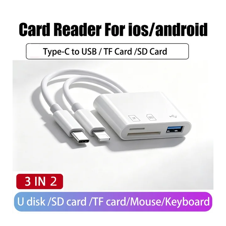Картридер для iPhone, USB-адаптер для чтения карт памяти, просмотрщик для охотничьих камер, адаптер для карт SD/TF для камер Sa