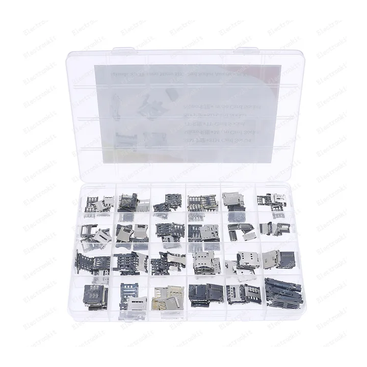 120 шт. 24 значения x 5 шт. SD mini TF sim Micro nono Держатель для карт Слот для карт Держатель для карт памяти мобильного тел