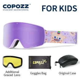 COPOZZ Детские магнитные лыжные очки UV400