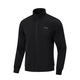 Мужская трикотажная куртка без капюшона Li-Ning для тренировок, антистатическая, комфортная спортивная куртка LiNing, топы с дл
