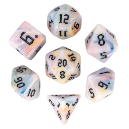 Двухцветные матовые кости DND набор из 7 штук