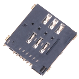 Горячий MUP-C792, оригинальный разъем для карты Micro SIM, самопрокалывающийся разъем для SIM-карты 6 + 1 P