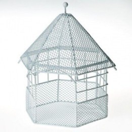 Металлическая мини беседка для птиц 9X9X14см