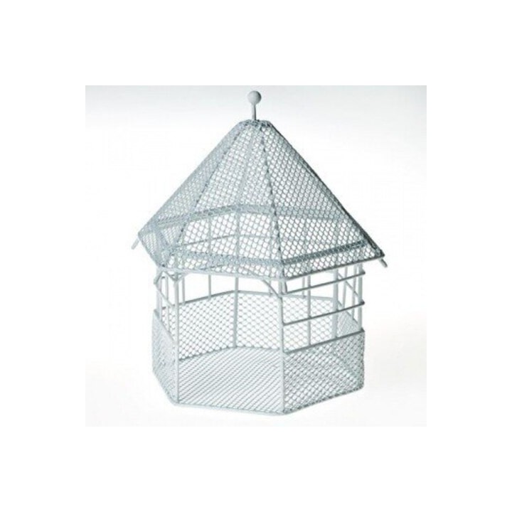Металлическая мини беседка для птиц 9X9X14см