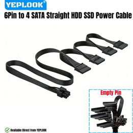 Кабель питания YEPLOOK 6Pin на 4 SATA для блоков питания Corsair