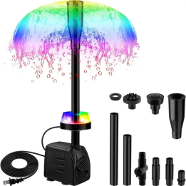 Водяной насос T-SUNRISE TS-F2120-RGB-SMD-EU  для аквариума 15 Вт с подсветкой