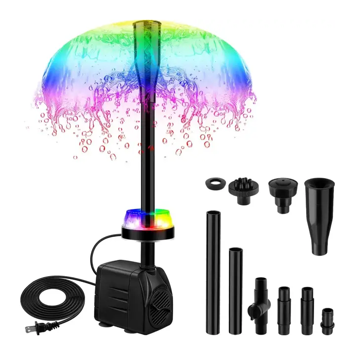 Водяной насос T-SUNRISE TS-F2120-RGB-SMD-EU  для аквариума 15 Вт с подсветкой