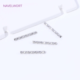 Разделители для бусин NAVELWORT 50 шт., позолоченные 18-каратным золотом