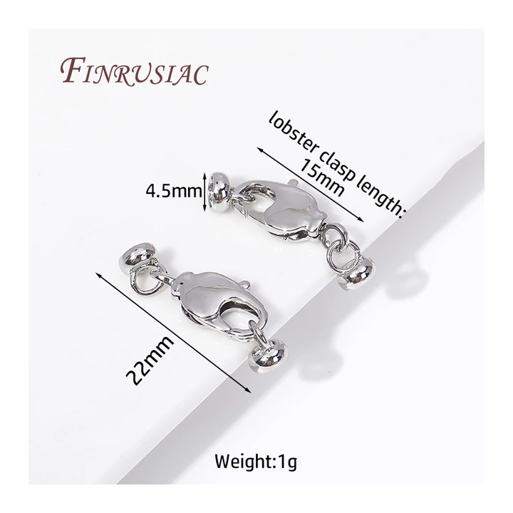Застежки для бус FINRUSIAC латунные золотистые 5 штук
