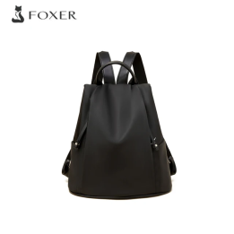 Рюкзак FOXER из ткани для женщин, модный, с ручкой, для девочек, школьный ранец, сумка через плечо для студентов колледжей, под
