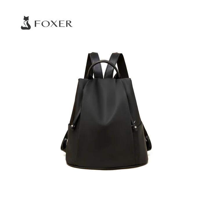 Рюкзак FOXER из ткани для женщин, модный, с ручкой, для девочек, школьный ранец, сумка через плечо для студентов колледжей, под