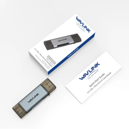 Картридер WAVLINK USB C+USB 3.0