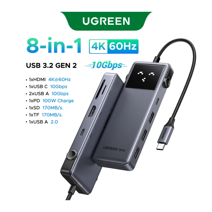 UGREEN Uno 7-в-1 USB-концентратор Type-C