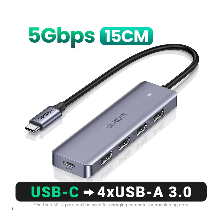 UGREEN USB C концентратор 4 порта