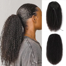 Натуральные кудрявые хвостики Dula A Hair 10-24 дюйма