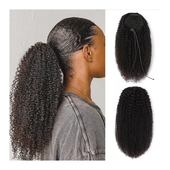 Натуральные кудрявые хвостики Dula A Hair 10-24 дюйма