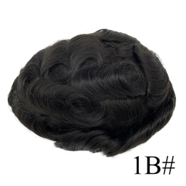 HRF Toupee Мужской парик из искусственной кожи
