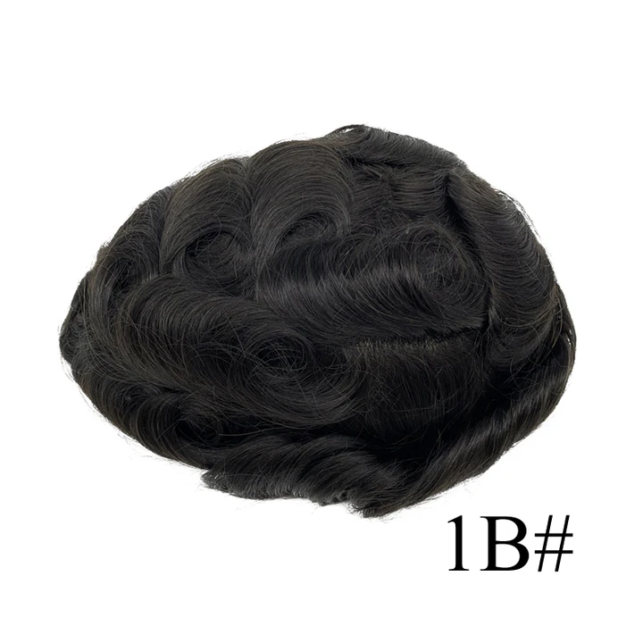 HRF Toupee Мужской парик из искусственной кожи
