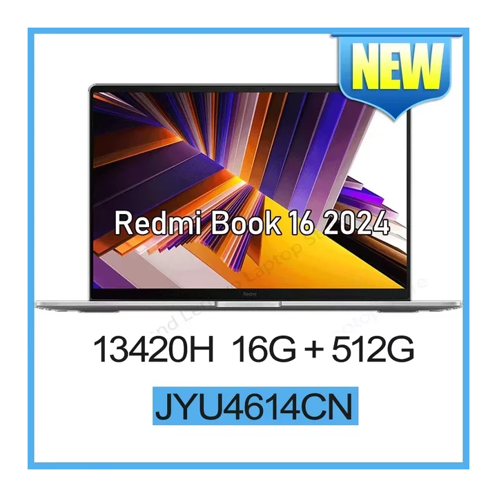Ноутбук Xiaomi Redmi Book 16 2024, 16", 16/512ГБ, i5-13420H, Integrated graphic, Windows