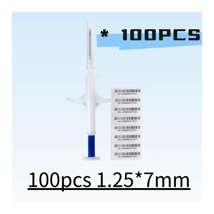 Шприцы с микрочипами для животных 100 шт.