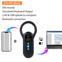 RFID сканер чипов для животных Fonkan S70-Black