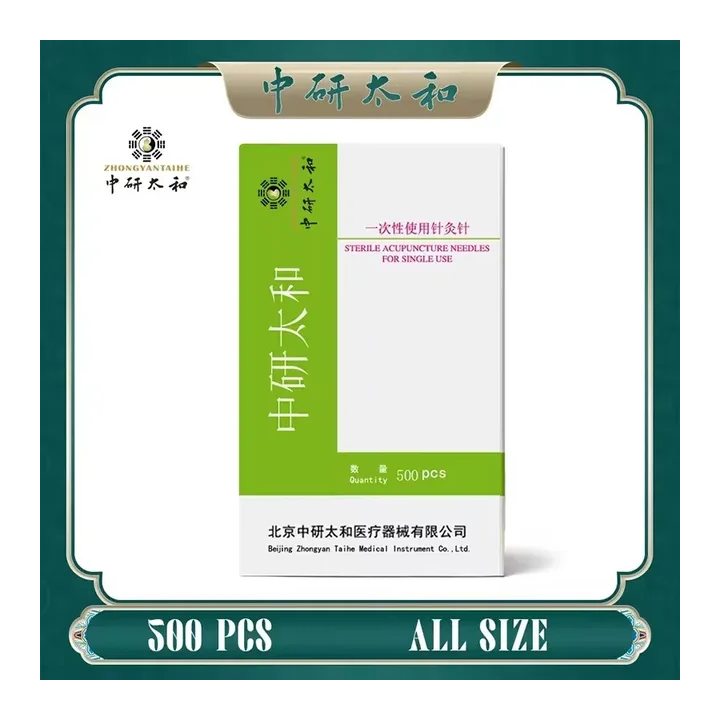 ZHONGYAN TAIHE 500 шт. иглы для акупунктуры с трубкой все размеры акупунктурные одноразовые стерильные красивые 1 КОРОБКА масса